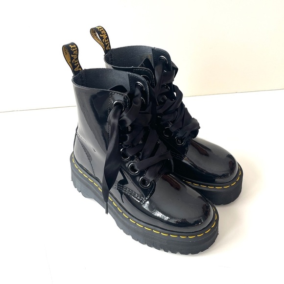 Dr. Martens Molly Patent Leather Lolita Platform Boot - Picture 6 of 14